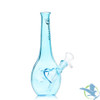 Dragon Glass Straight Tube Heart Vase Water Pipe With Downstem - 215 Grams - 8.5 Inches - Assorted Colors [DGE-480]