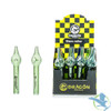 Dragon Platinum Stem Roller Hand Pipe - 105MM - Assorted Colors - Display of 24 [DP-24]