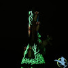 Shadow Glass Monster Character With Mushrooms Glow In The Dark Water Pipe - 440 Grams - 10 Inches - Assorted Colors [SGE-202]