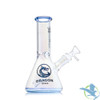 Dragon Glass Straight Tube Beaker Bong Water Pipe With Ice Catcher & Diffused Downstem - 325 Grams - 9 Inches - Assorted Colors [DGE-483]