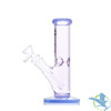 Dragon Glass Straight Tube Bong Water Pipe With Ice Catcher & Diffused Downstem - 315 Grams - 9 Inches - Assorted Colors [DGE-485]