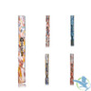 Dragon Platinum Swirled Pattern Glass One Hitter Chillum Hand Pipe - 4 Inches - Assorted Colors - Display of 11 [OH-06]