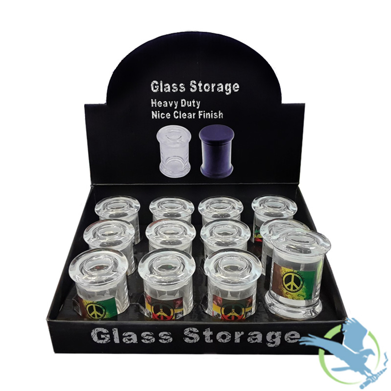 glass airtight storage jars