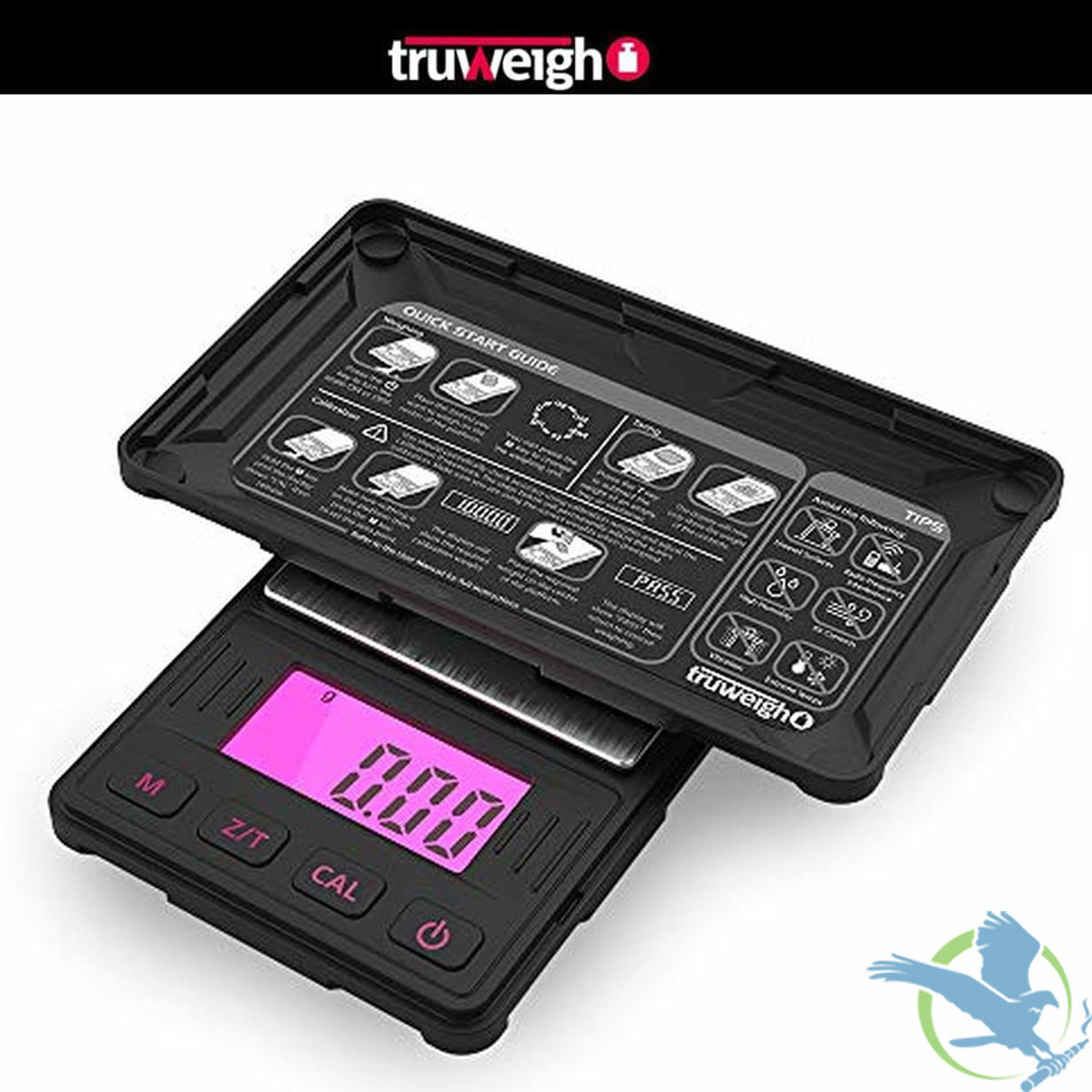 Truweigh Note Digital Mini Scale - 100g x 0.01g - Black