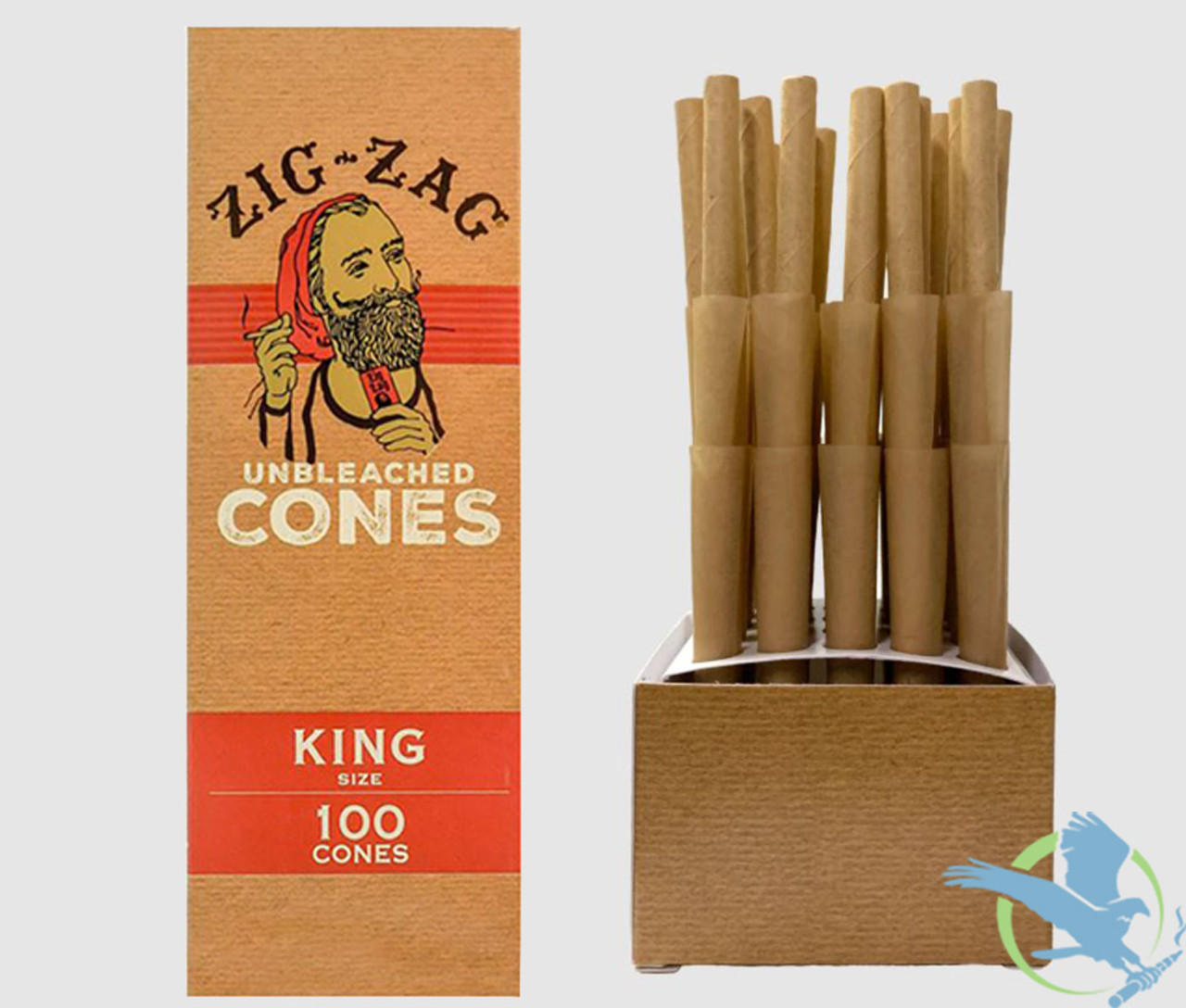 Zig-Zag Unbleached Paper Cones - Pack of 100 (MSRP $50.00)