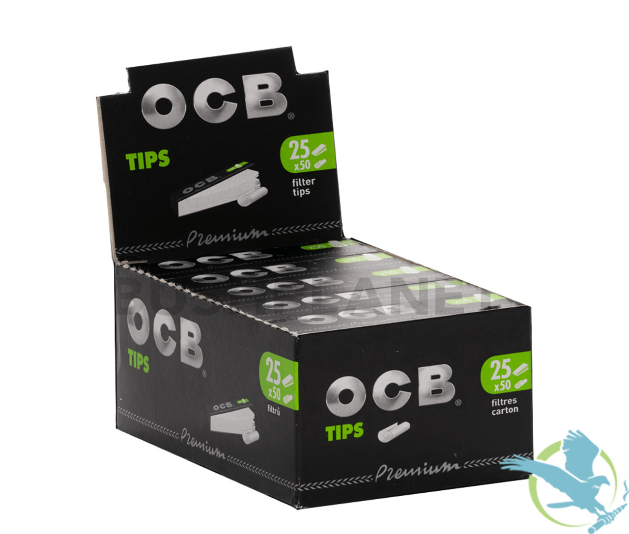 OCB Filter Tips - Box of 25 Packs, Rolling Paper