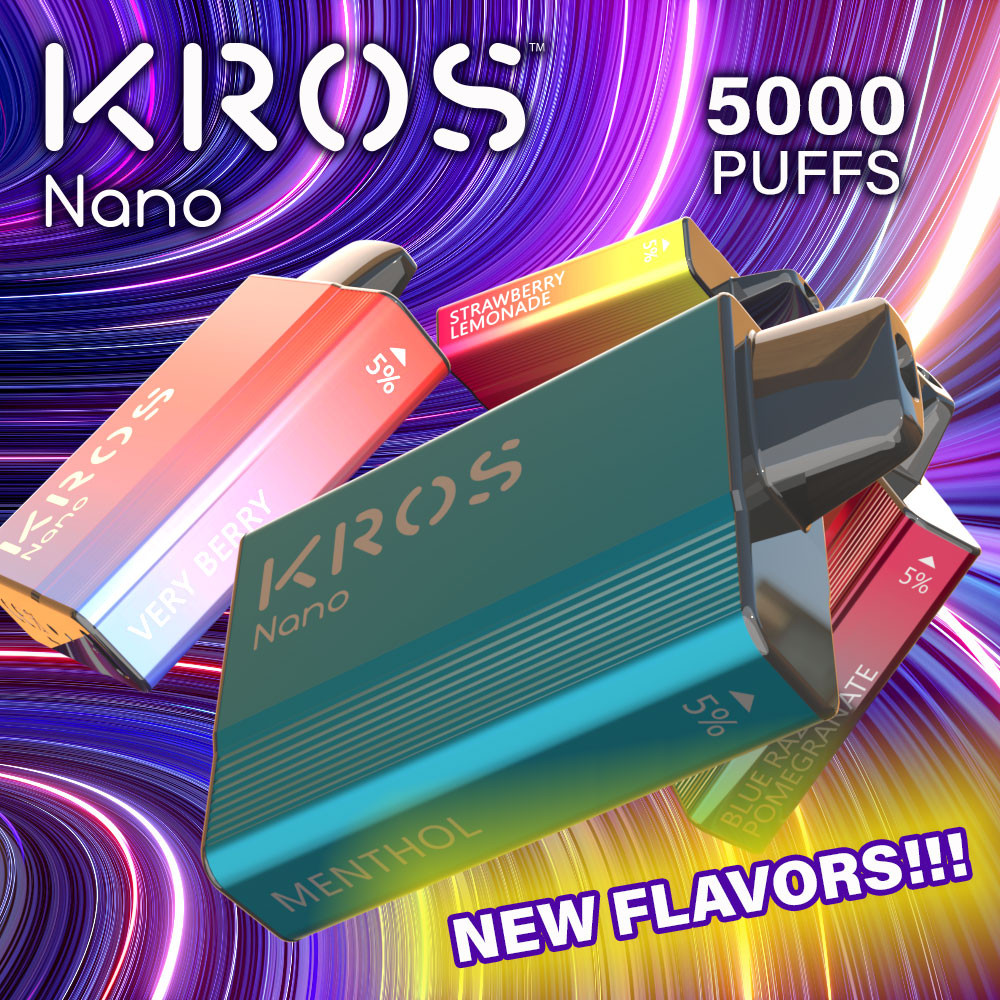 KROS Nano 13ML 5000 Puffs 650mAh Rechargeable Prefilled Nicotine Salt