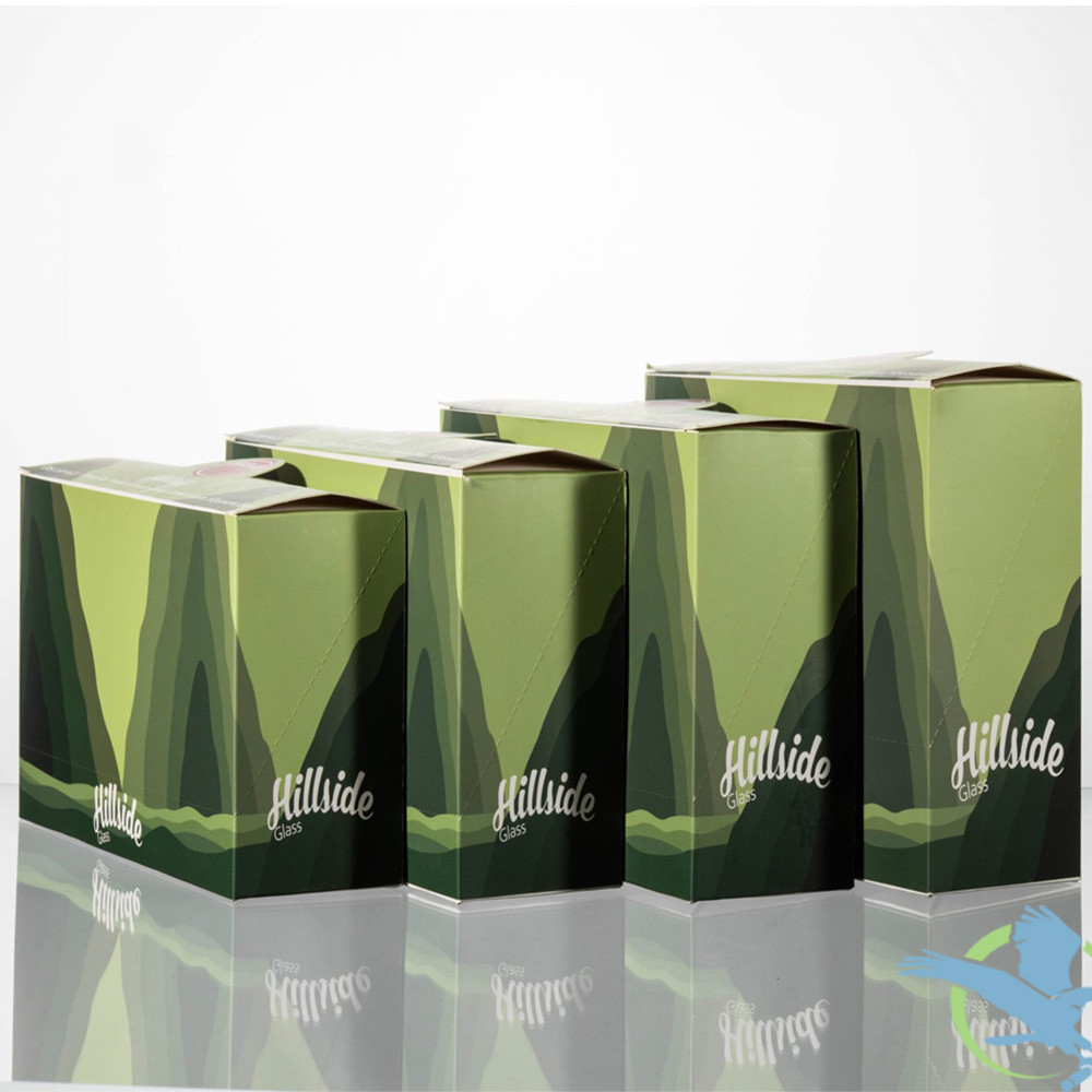 Hillside Glass Frosted Top 19mm to 14mm Flush Joint Downstem Display