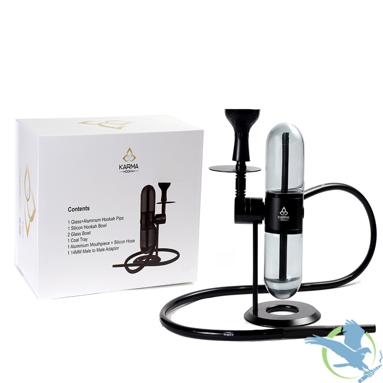 Karma Hookah Antares Capsule Shape Body Single Hose Hookah, Hookah