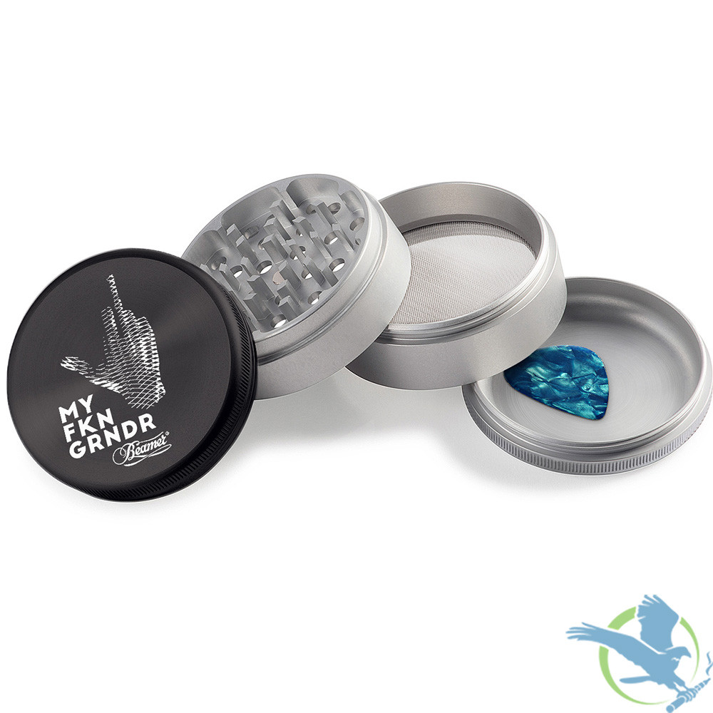 Beamer Capsule Soft Touch Aluminum Grinder With Double Thick Black O