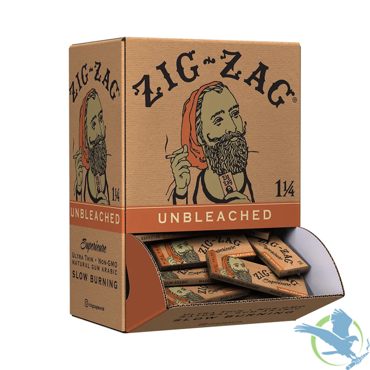  Zig-Zag Rolling Papers - 1 1/4 French Orange Rolling Papers -  Natural Gum Arabic - 78 MM - 24 Booklets with 32 Papers per Booklet :  Health & Household