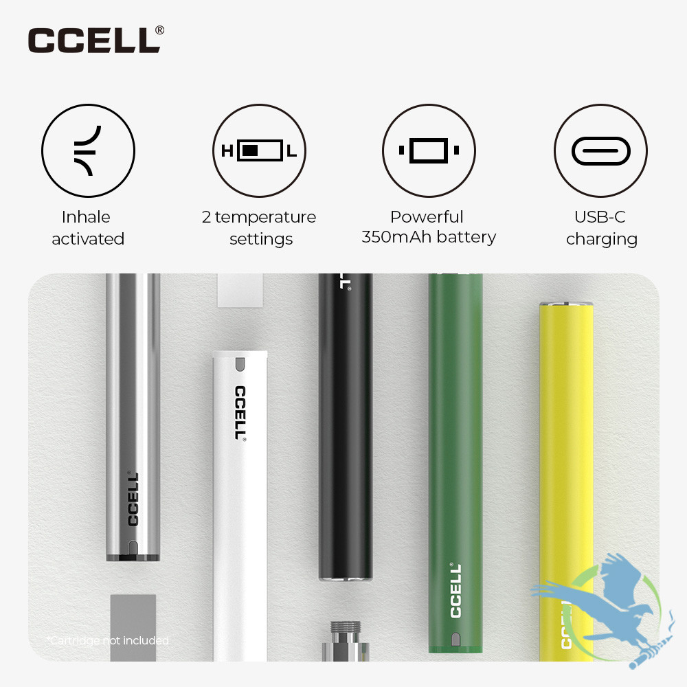 CCELL M3 Plus Dual Heat 350mAh 510 Thread Rechargeable Battery