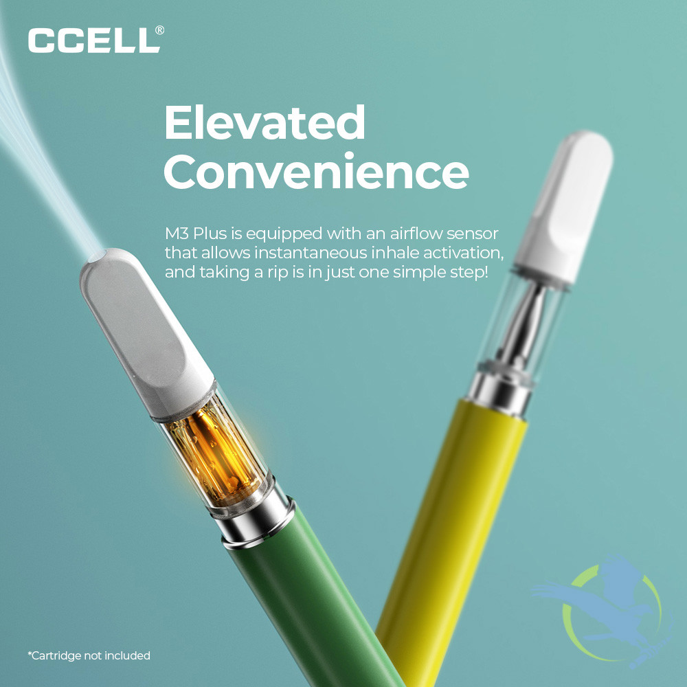 CCELL M3 Plus Dual Heat 350mAh 510 Thread Rechargeable Battery