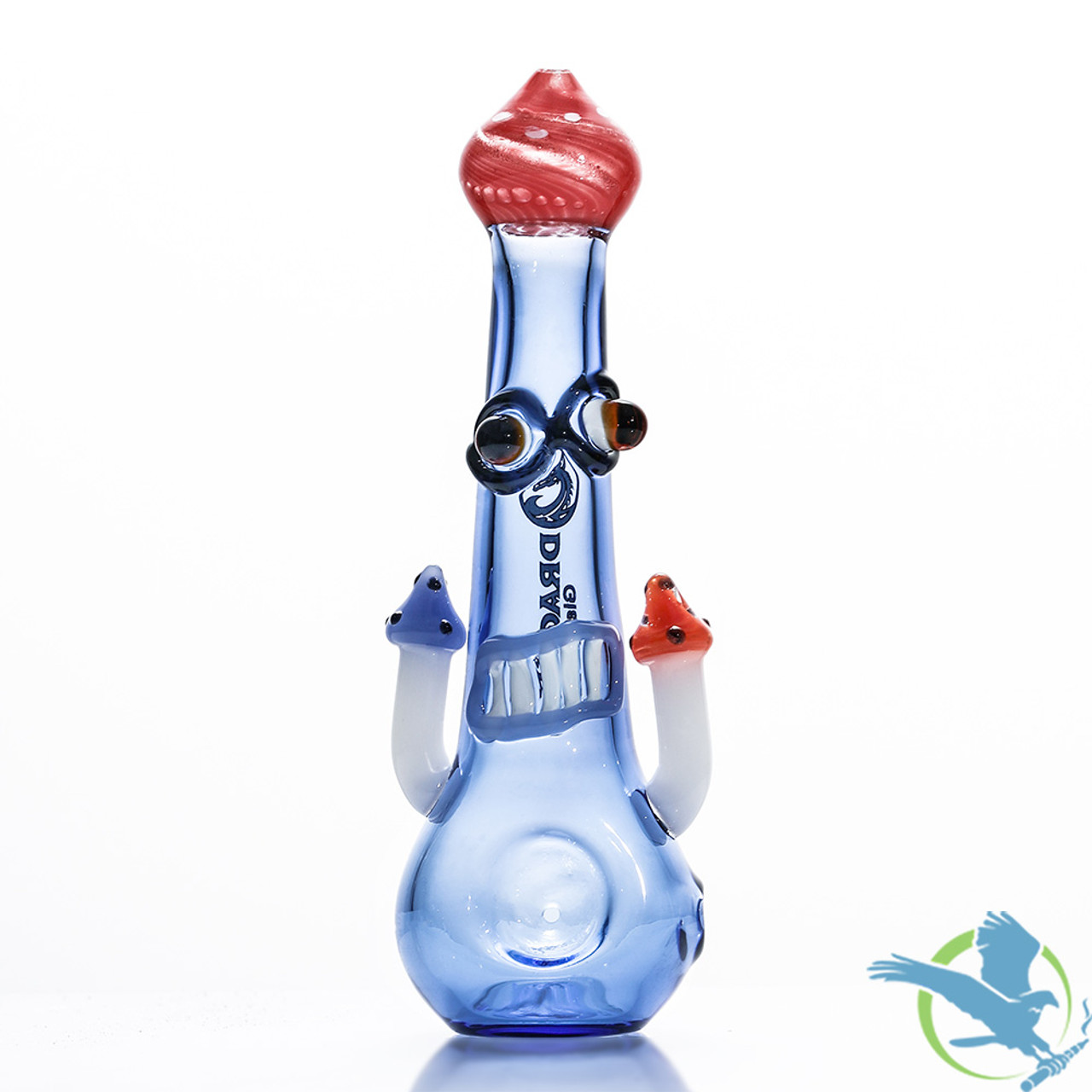 Dragon Glass Hand Pipe Mushroom Design Spoon