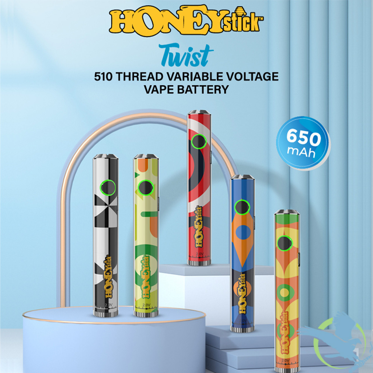 HoneyStick Twist 650mAh VV 510 Vape Pen Battery HoneyStick Twist 650mAh VV 510 Vape Pen Battery