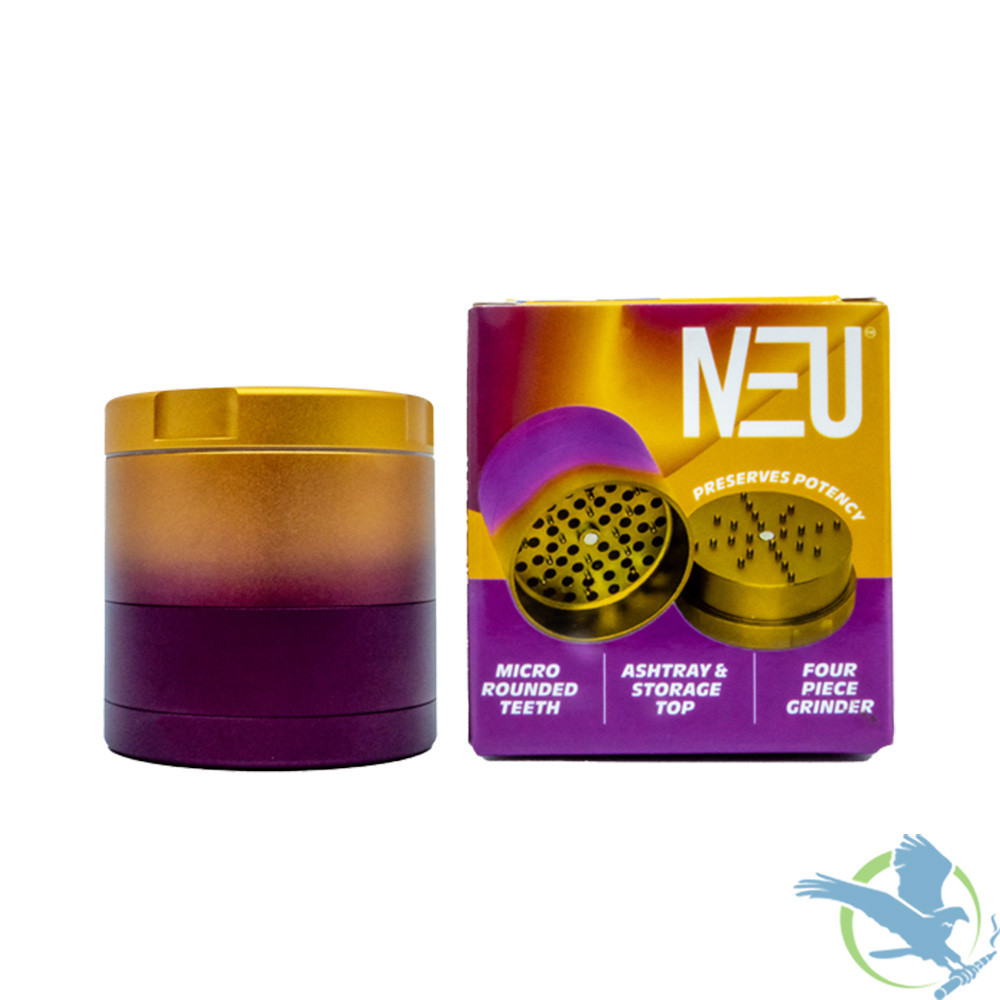 Neu Dry Herb Aluminum Grinder With Ashtray & Storage Top