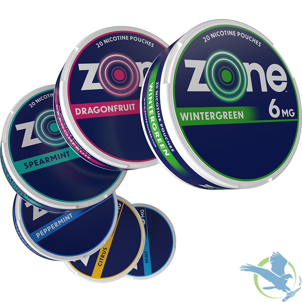 zones tobacco Zone Tobacco Free Nicotine Pouches - 20 Pouches Per Can
