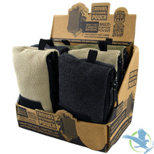 Smokezilla Canvas Accessories Pouch With Multi Purpose Pocket - Assorted Colors - Display of 6 Smokezilla Canvas Accessories Pouch With Multi Purpose Pocket - Assorted Colors - Display of 6