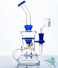 Tsunami Glass Water Pipe Concentrate Recycler Rig With Propeller Perc - 354 Grams - 9.5 Inches