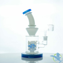 NEU Glass Water Pipe Concentrate Rig With Shower Head Perc - 533 Grams - 9 Inches NEU Glass Water Pipe Concentrate Rig With Shower Head Perc - 533 Grams - 9 Inches