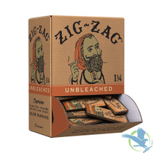 Zig-Zag Slow Burning Unbleached Rolling Papers - 1 1/4 Size - Booklet of 32 - Display of 48 Booklets Zig-Zag Slow Burning Unbleached Rolling Papers - 1 1/4 Size - Booklet of 32 - Display of 48 Booklets