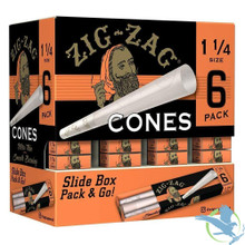 Zig-Zag Ultra Thin Cone Rolling Papers- 1 1/4 Size - Pack of 6 - Display of 36 Packs  Zig-Zag Ultra Thin Cone Rolling Papers- 1 1/4 Size - Pack of 6 - Display of 36 Packs