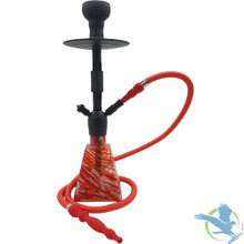 Pharaohs Pyramid 19 Inch Single Hose Hookah - Coral Pharaohs Pyramid 19 Inch Single Hose Hookah - Coral
