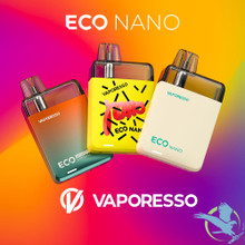 Vaporesso ECO NANO 1000mAh Pod System Starter Kit With Refillable 6ML Pod 