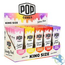 Pop Cones Flavor Activated King Size Cones - Variety Pack - Unbleached Pop Cones Flavor Activated King Size Cones - Variety Pack - Unbleached