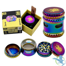 Shredder 4 Piece Extra Small Grinder With Horizontal Window - Style 27 - 44mm - 4 Part (MSRP $13.00)