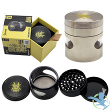 Shredder 4 Piece Large Grinder With Horizontal Window - Style 5 - 63mm - 4 Part Shredder 4 Piece Large Grinder With Horizontal Window - Style 5 - 63mm - 4 Part
