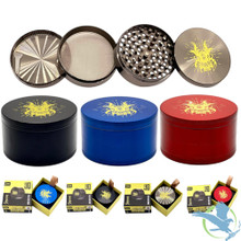 Shredder 4 Piece Extra Large Grinder - Style 8 - 75mm - 4 Part