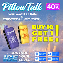 Pillow Talk Ice Control IC40000 Puffs 20ML Disposable Device With Touch To Adjust Ice Level & LED Screen - Display of 5
