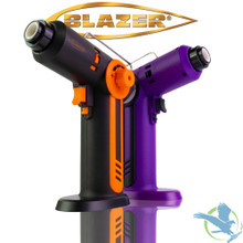 Blazer Hot Shot Butane Refillable Turbo Torch - Black Orange, Purple Blazer Hot Shot Butane Refillable Turbo Torch - Black Orange, Purple