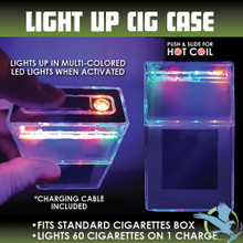 Smokezilla Light-Up Cigarette Case With USB Coil Lighter - Display of 6 [25115]