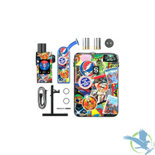 Stündenglass Modül + Dok Deluxe Travel Set For Dry Material & Concentrate - Grateful Dead x Legacy Patchwork