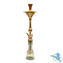 Khalil Maamoon Kawayesh 30 Inch Single Hose Hookah - Assorted Colors [KM 4185]