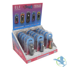 ELF Hardware Canndy 500mAh VV 510 Cartridge Vape Battery With LED Screen & USB Cable - Assorted Colors - Display of 15 ELF Hardware Canndy 500mAh VV 510 Cartridge Vape Battery With LED Screen & USB Cable - Assorted Colors - Display of 15