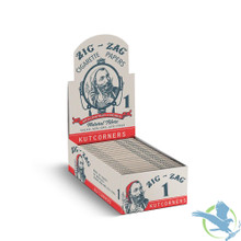 Zig-Zag Vintage Slow Burning Rolling Papers - Display of 24 Booklets - 1 (Kutcorners - Pack of 32 Papers)