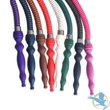 Pharaohs Silk 70 Inch Leather Wrapped Hookah Hose