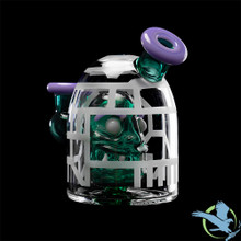 Glass Dome Shape Mini Water Pipe Bong - 275 Grams - 4.5 Inches - Assorted Colors [GODEN01]