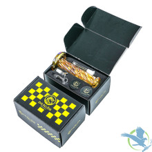 Dragon Platinum Twisted Bong With Ice Catcher Water Pipe Starter Kit - 800 Grams - 8 Inches - Assorted Colors [DSP-002]