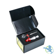 Dragon Platinum Nectar Collector With 14MM Male Titanium Tip - 140MM - Assorted Colors [PNC-007]