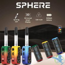 Luzid Sphere 500mAh VV 510 Cartridge Device Mod Battery With 3D Curved Screen - Display of 5