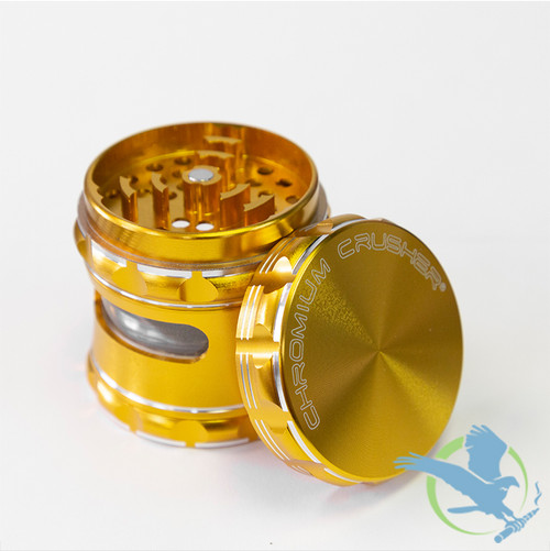 Tahoe Grinders - Gold Anodized Aluminum Large Two Piece Herb Grinder W