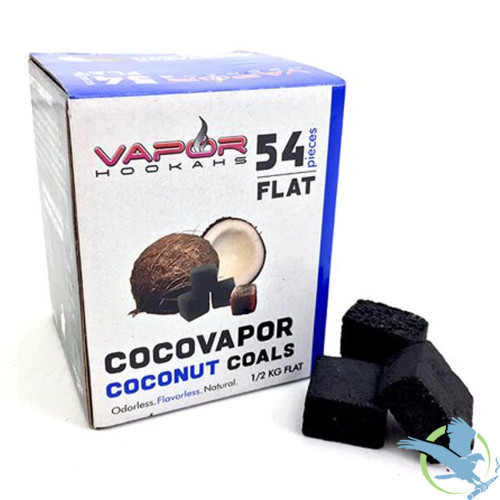Vapor Hookahs Cocovapor Coconut Coals 1/2KG Box Hookah Midwest