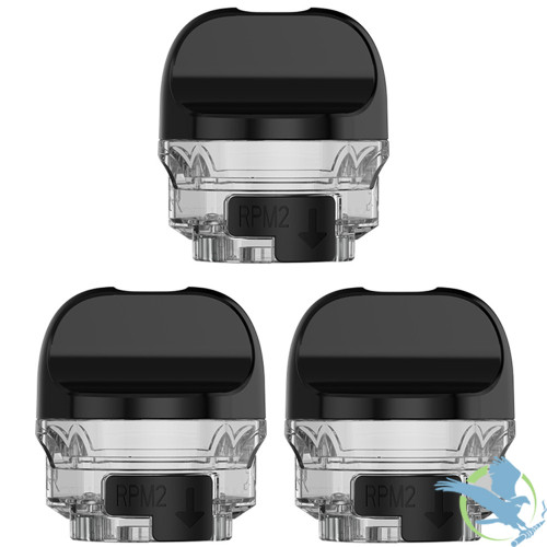 SMOK IPX 80 5.5ML RPM / RPM 2 Empty Refillable Replacement Pod - Pack of 3,RPM 2 Pod
