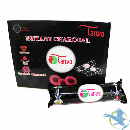 Tanya Round Instant Hookah Charcoal - 100 Tablets