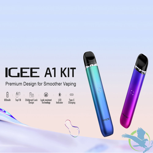 SMOK IGEE A1 650mAh Pod System Starter Kit With 2 x Refillable 2ML Pods