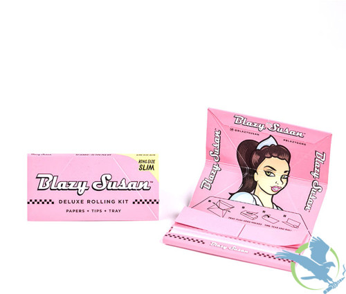 Blazy Susan Deluxe Rolling Kit: Papers + Tips + Tray - King Size